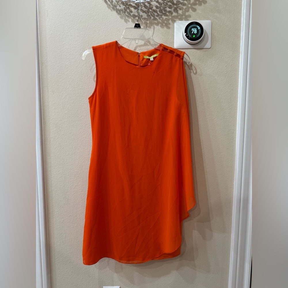 Gianni Bini Orange Cocktail Dress in size small